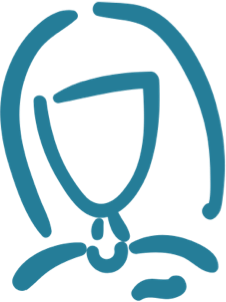 Figur Icon blau